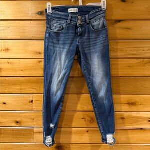 BKE Dark Blue Ankle Jeans